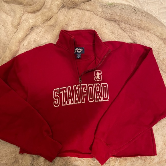Stanford Crop Sweatshirt - Picture 1 of 2